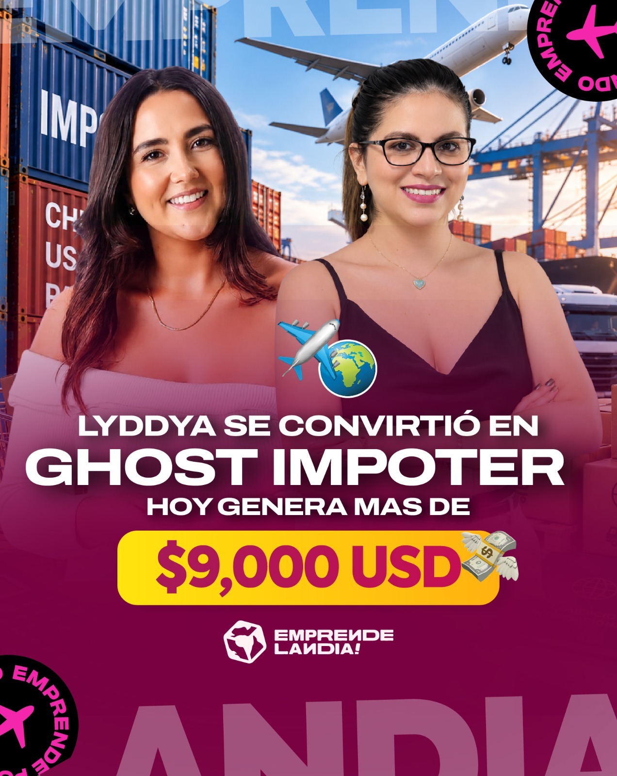 Lyddya, alumna certificada, junto a Valeria Bernardo